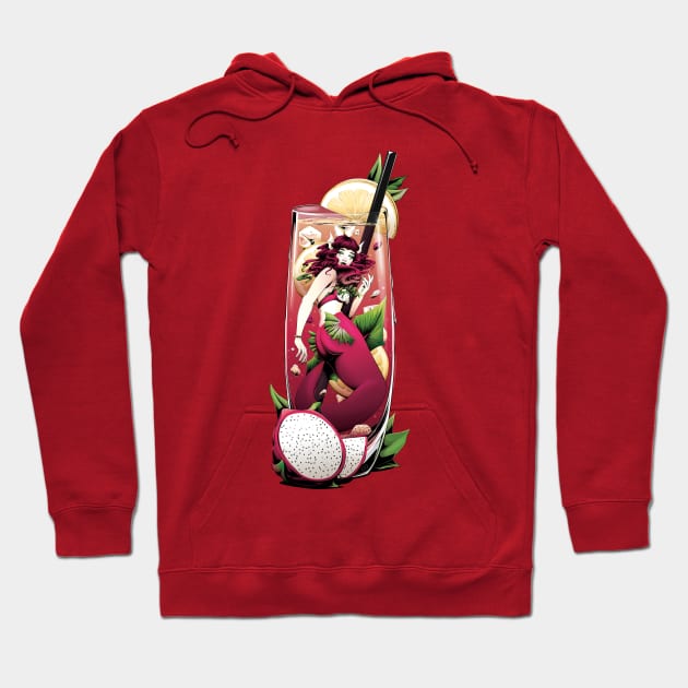 Dragon Fruit Mermaid Hoodie by redappletees